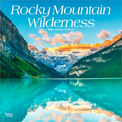 2026 BrownTrout Rocky Mountain Wilderness 12 x 12 Monthly Wall Calendar (9798330705368)