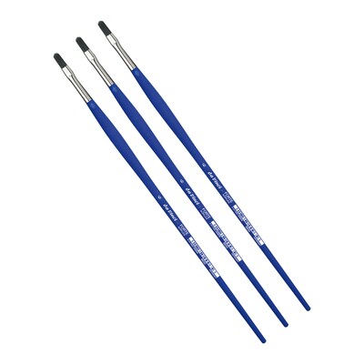 da Vinci FORTE-Acrylics Oil and Acrylic Synthetic Bristle, Filbert Brush, 3/Pack (DVXVA86506-3)