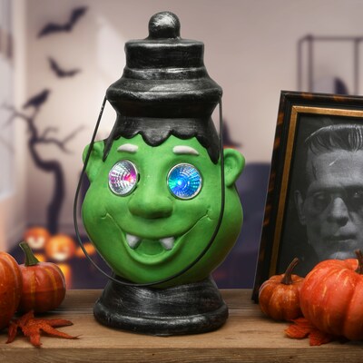 National Tree Company 12 Green Ghoul Lantern with LED Lights (PG11-FJ18518A-1)