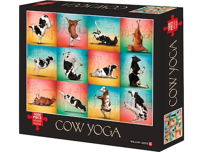 Willow Creek Cow Yoga 1000-Piece Jigsaw Puzzle (39637)