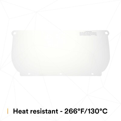 3M WP98 Reusable Face Shield Headgear, Fog Resistant, Clear, 10/Carton (247-82543-00000)