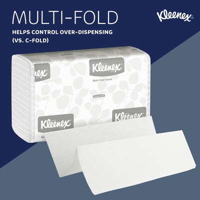 Kleenex Recycled Multifold Paper Towels, 1-ply, 150 Sheets/Pack (01890)