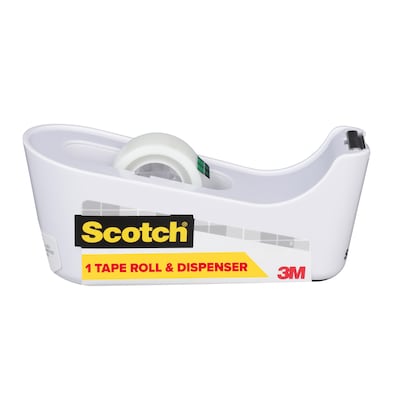 Scotch C18 Desktop Dispenser, 1 Core, White (C18-W)