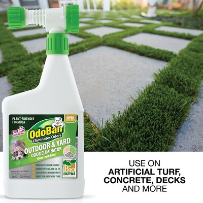 OdoBan Outdoor and Yard Odor Eliminator, Clean Fresh Scent, 32 oz. (927561-Q6)