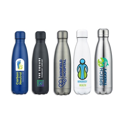 Custom Steel Twist Stainless Steel Water Bottle 17 oz