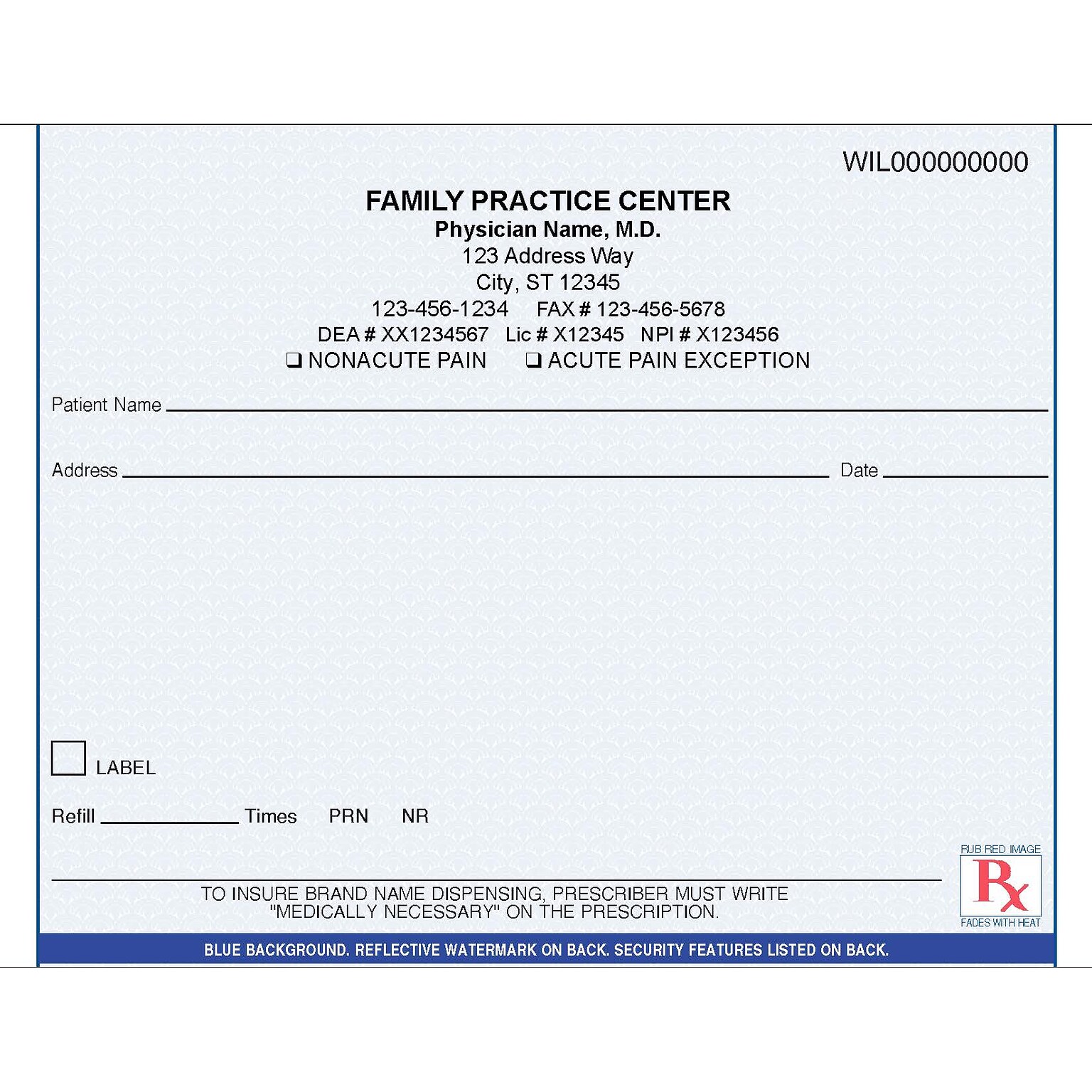 Medical Arts Press® Single Copy Rx; Florida