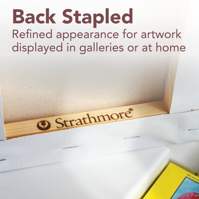 Strathmore 300 Series Primed Gallery Stretched Canvas, 11x14 inch (STT31411)
