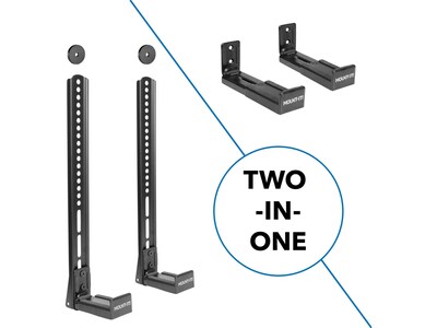Mount-It! TV/Wall Mounting 2-Piece Soundbar Bracket Set, 33 lbs. (MI-SB50)
