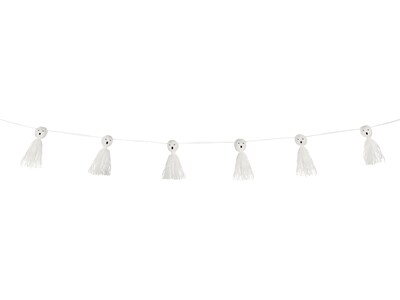 Amscan Ghost Tassel Halloween Garland, White (220415)