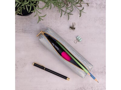 Pukka Pad Haze Faux Leather Zipper Pencil Case, Blue (9981(BE)-HZE)