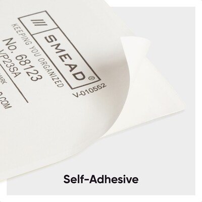 Smead Self-Adhesive Poly Pocket, Business Card Size, Clear, 100/Box (68123)