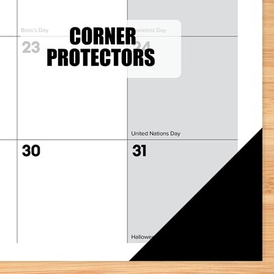 2026-2027 Willow Creek Basic 22" x 17" Academic Monthly Desk Pad Calendar, Black/White (64719)