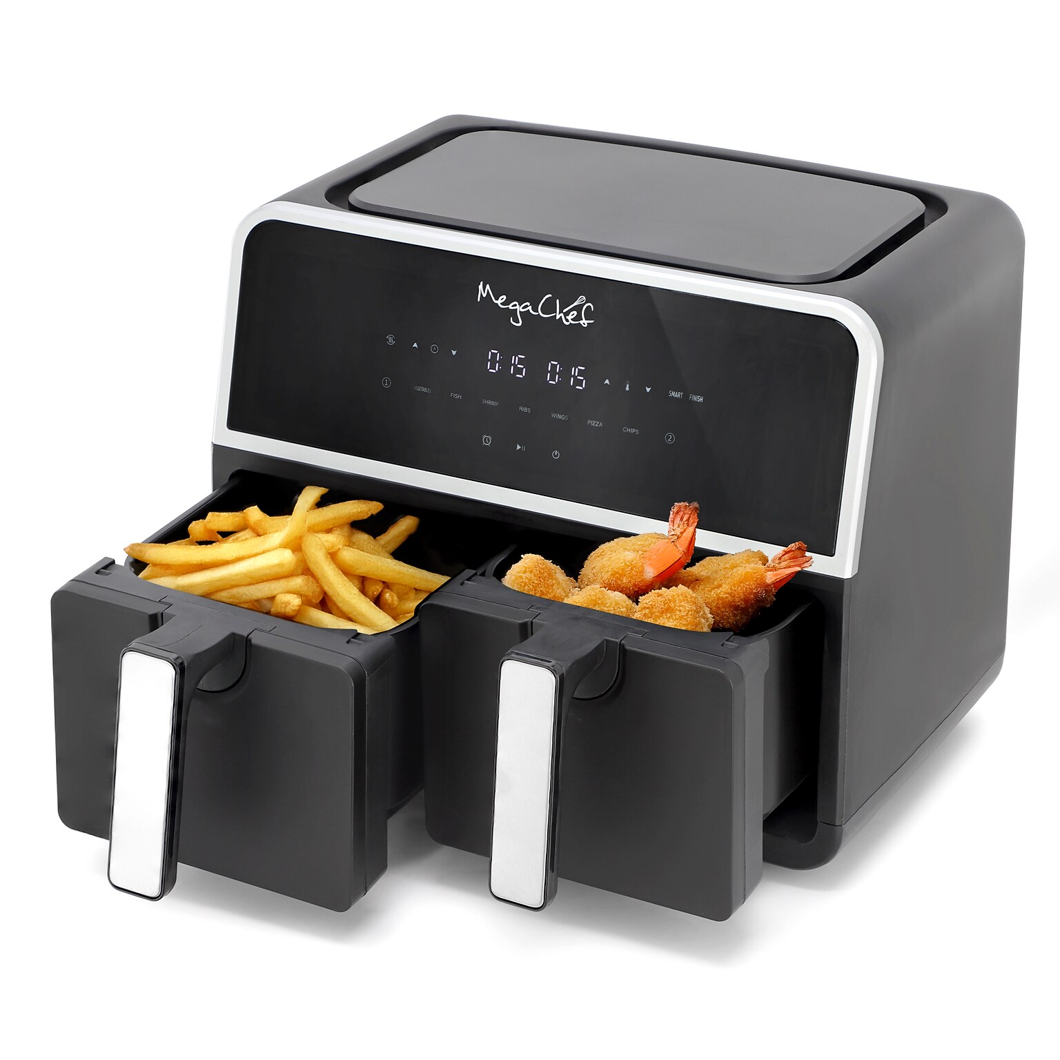 MegaChef Dual Zone Air Fryer, 4.8 Quart (938122567M)