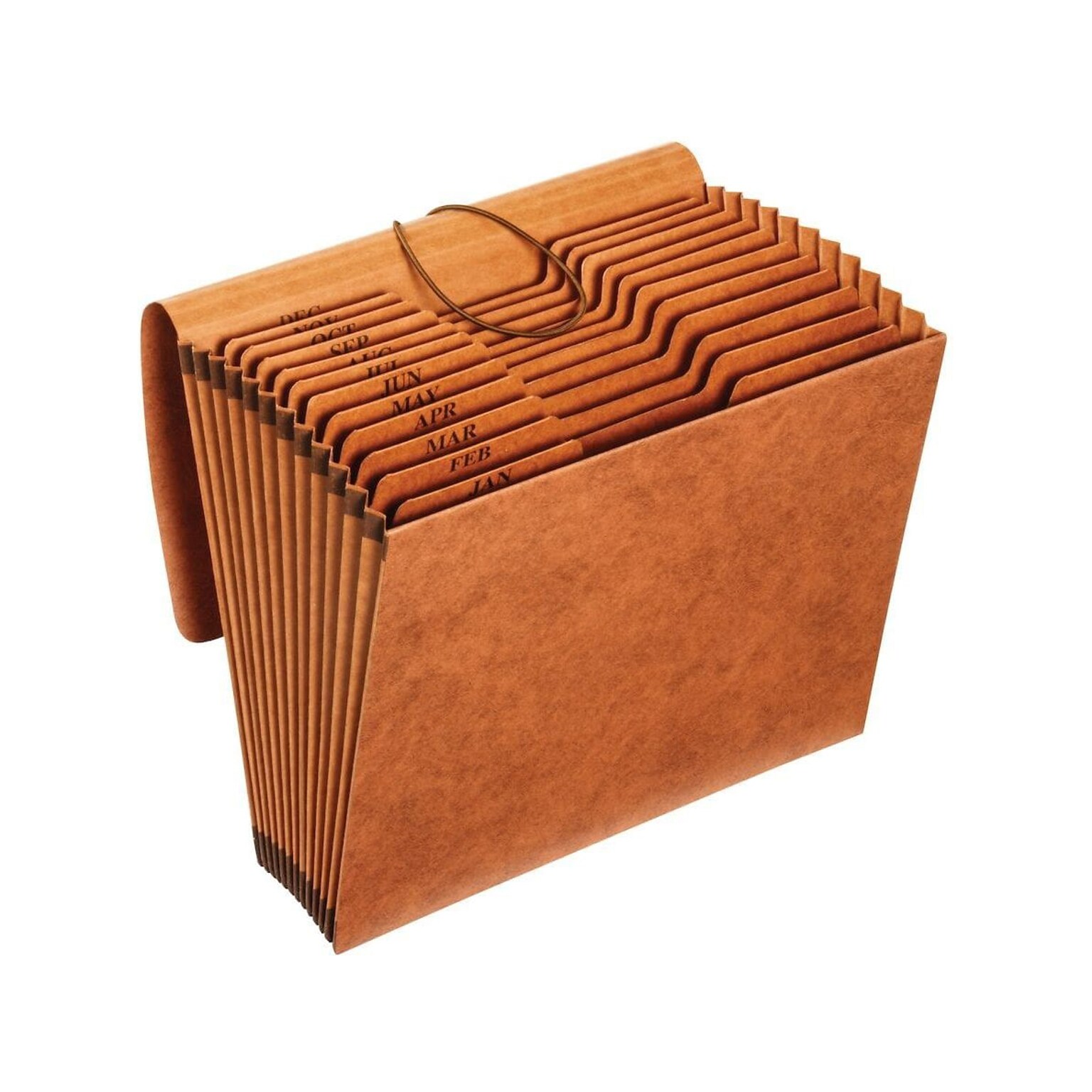 Pendaflex Heavy Duty Reinforced Paper Stock Accordion File, Monthly Index, 12 Pocket, Letter, Brown (R117MLHD)