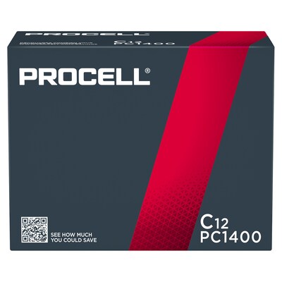 Procell Constant C Alkaline Battery, 12/Pack (PC1400)