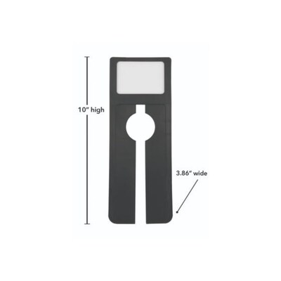 Nahanco Deluxe Plastic Size Divider, Black, 50/Pack (D220B)