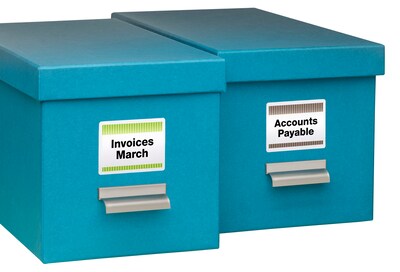 Avery Sure Feed Laser/Inkjet ID Labels, 2" x 2-5/8", White, 225 Labels/Pack (6572)