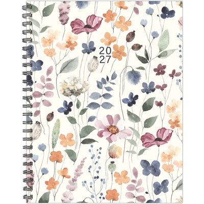 2027 Willow Creek Garden Botanical 8.5 x 11 Calendar Year Weekly & Monthly Standard Planner, Assorted Colors (66850)