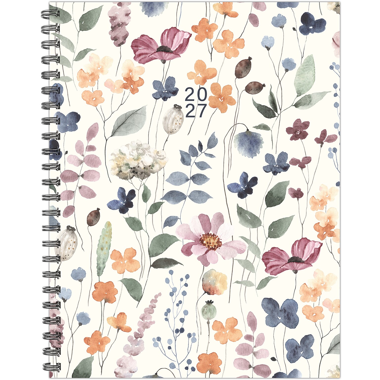 2027 Willow Creek Garden Botanical 8.5 x 11 Calendar Year Weekly & Monthly Standard Planner, Assorted Colors (66850)