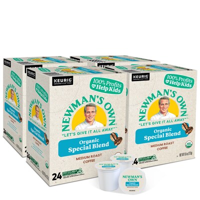 Newman's Own Organics Special Blend Coffee Keurig® K-Cup® Pods, Medium Roast, 96/Carton (4050)