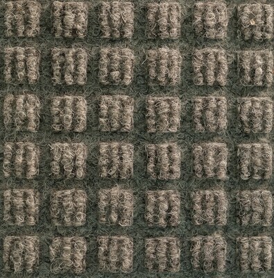 M + A Matting WaterHog Squares Classic Commercial Wiper/Scraper Entrance Floor Mat, 6 x 12, Medium