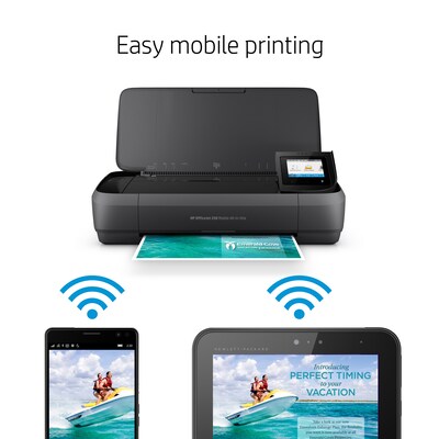 HP OfficeJet 250 Wireless Color Inkjet Printer, All-In-One, Print, Scan, Copy (CZ992A#B1H)