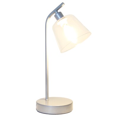 Simple Designs Sleek Essentials LED Desk Lamp, 15.75, Silver (LD1080-SLV)