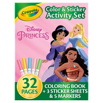 Crayola Disney Princess Color & Sticker Activity Book (04-2745)