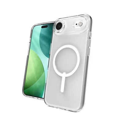Zagg Crystal Palace Lite Snap MagSafe Compatible Phone Case for Apple iPhone 17 Air, Shock Absorbing, Clear (702318849)