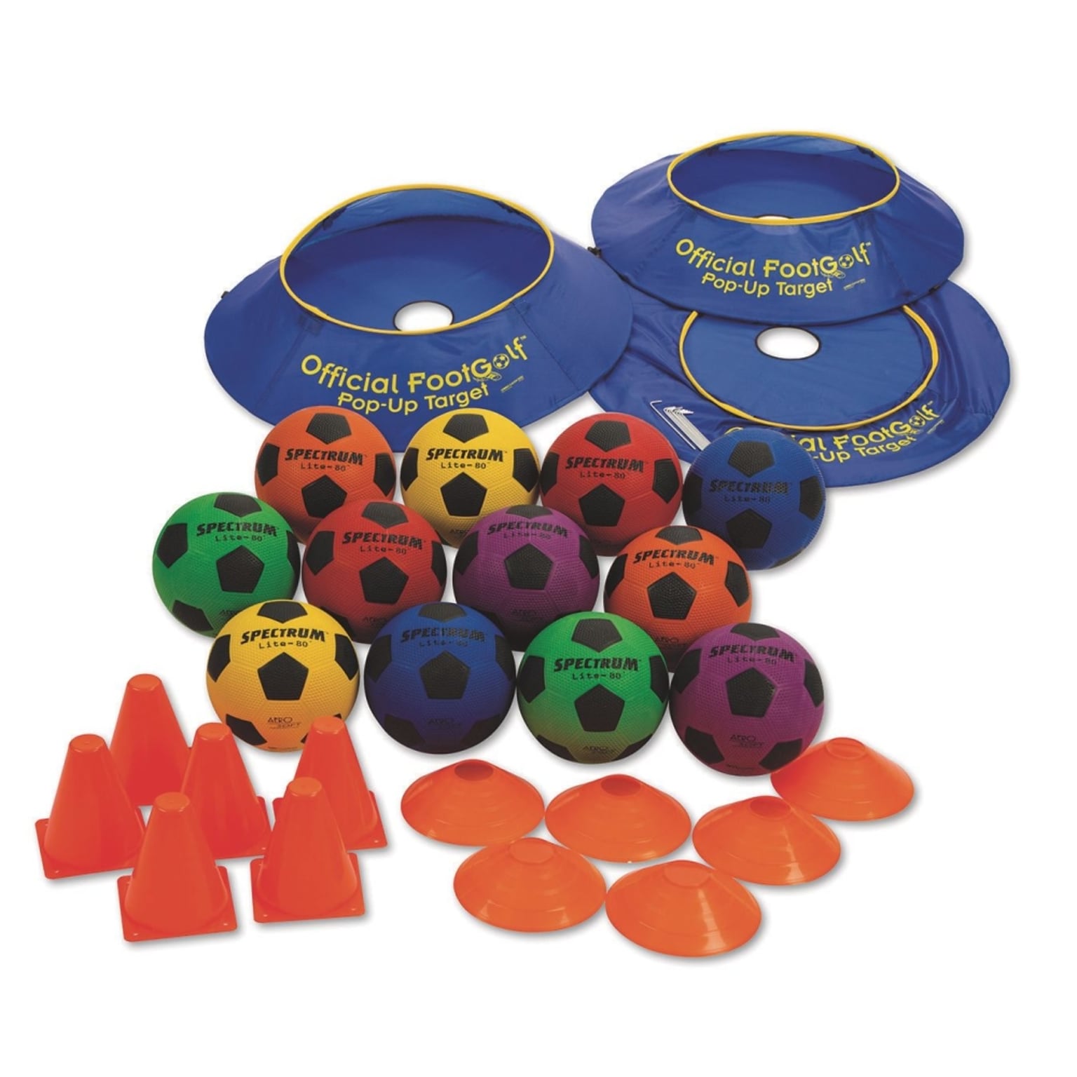 S&S Foot Golf Pro Easy Pack, Assorted Colors, 28/Pack (W14308)