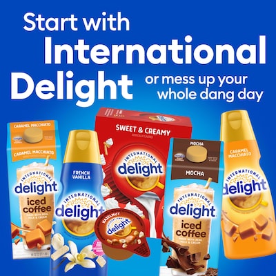 International Delight French Vanilla Dairy Free Liquid Creamer, 0.44 oz., 24/Box (WWI100681)
