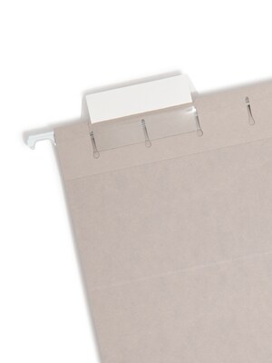 Smead Hanging File Folders, 1/5-Cut Tab, Letter Size, Gray, 25/Box (64063)