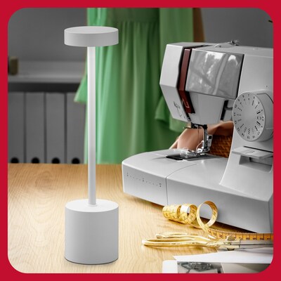 TRU RED™ LED Desk Lamp, 13.5", White Metal, 8/Pack (TR61986-8PK)