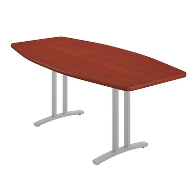 Correll Curvature Collection 72W x 36D Boat Shaped Conference Table, Cherry (CC3672B-21-14-21)