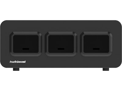 Luxor KwikBoost EdgePower 3-Bay Base Desktop Charging Station, Black (KBEP-BASE3)