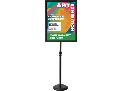 Excello Global Products Blank Indoor/Outdoor Floor Sign, 18" x 24", Black (EGP-HD-0524-S)