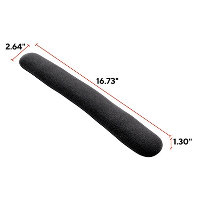 Staples TECH Beaded Non-Skid Wrist Rest, Black/Gray (23943)