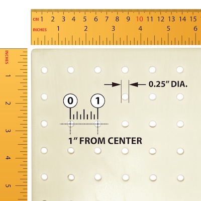 Azar Revolving Studio Base 60" x 16" Pegboard Floor Stand, Blue (700780-BLU-6C50)