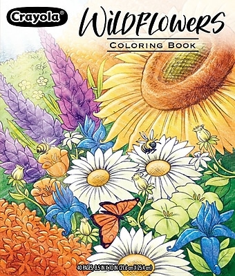 Crayola Plant/Flowers Adult Coloring Book, 40 Pages (04-1135)