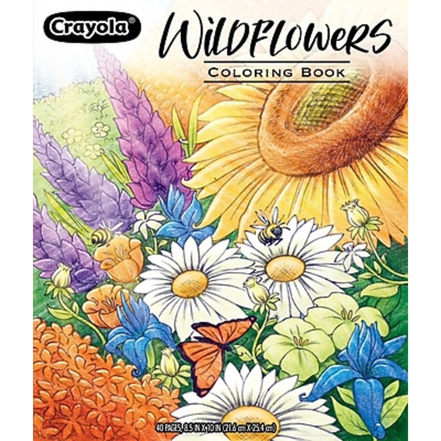 Crayola Plant/Flowers Adult Coloring Book, 40 Pages (04-1135)