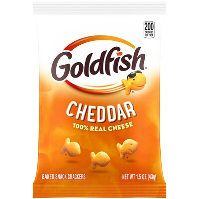 Goldfish Cheddar Crackers, 1.5 oz., 72 Packs/Box (CAM13539)