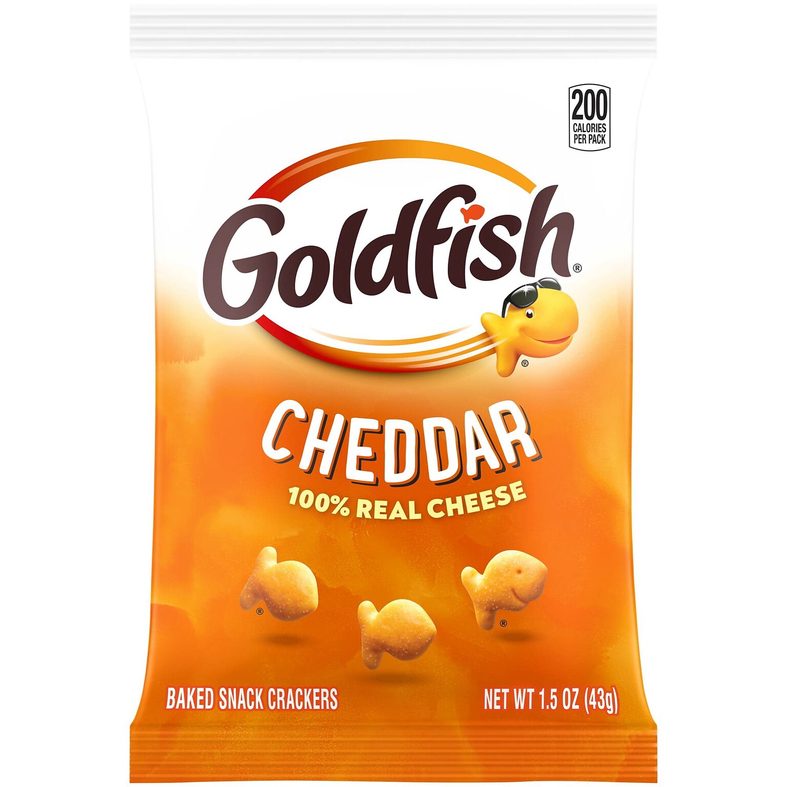 Goldfish Cheddar Crackers, 1.5 oz., 72 Packs/Box (CAM13539)