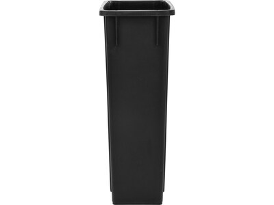 Alpine Industries Plastic Trash Can and Dolly, 69 Gallon, Black, 3/Pack (ALP477-BLK-3PKD)