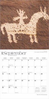 2025 BrownTrout Rock Art of the Southwest 12" x 12" Monthly  Wall Calendar (9781975476052)