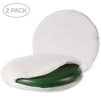 Arf Pets Microwavable Pet Heating Pad w/ Cozy Cover & Cushion, White, Pack of 2 (APMCWM2PCK)