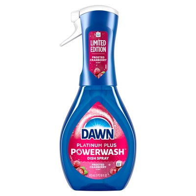 Dawn Powerwash Liquid Dish Soap Spray, Frosted Cranberry, 16 fl oz. (15940)