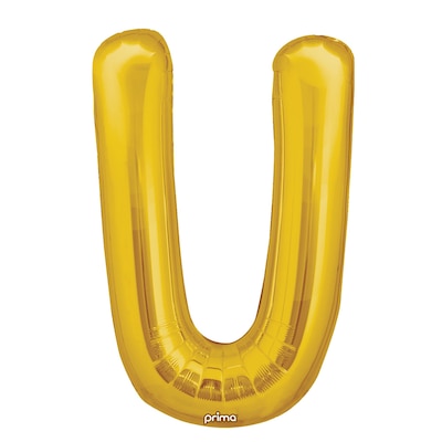 Party City (Air-Filled) 16 U Foil Balloon, Gold, 2/Pack (AM60050234-19)