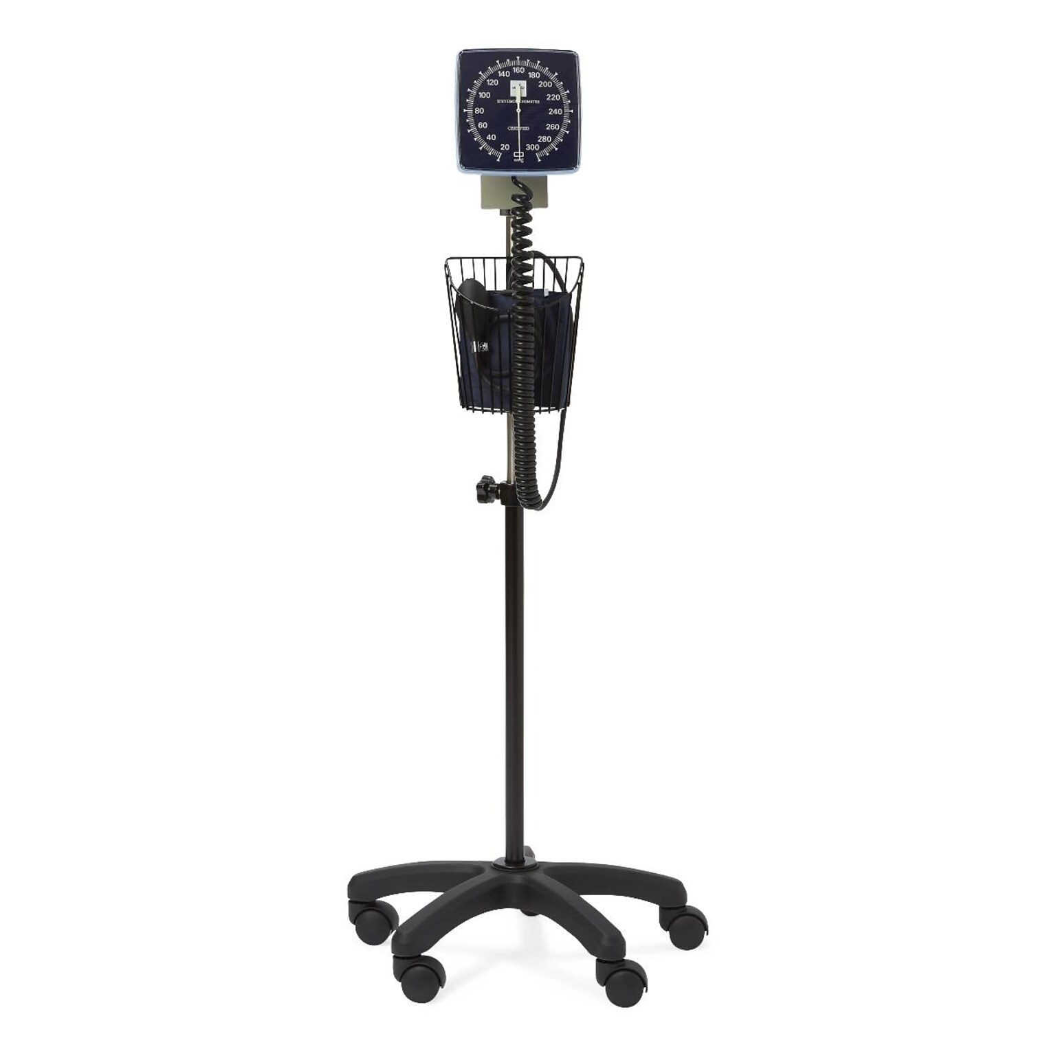Medline Mobile Blood Pressure Monitor, Adult, Black (MDS9407)