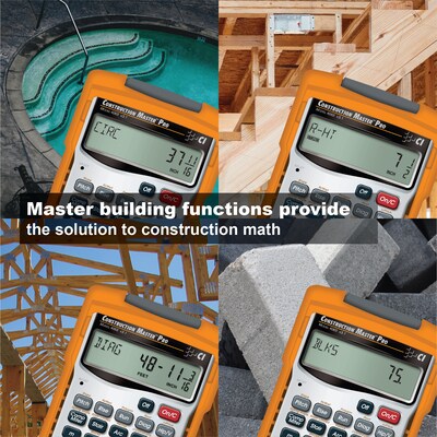 Calculated Industries Master Pro III Series (4065) Construction Calculator, Silver