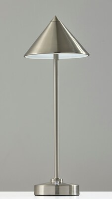 Adesso Ritchie LED Table Lamp, Brushed Steel (2601-22)